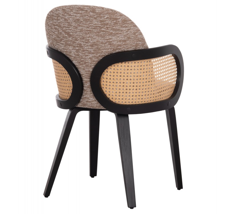 ΠΟΛΥΘΡΟΝΑ ΤΡΑΠΕΖΑΡΙΑΣ BECKER HM18246.03 PLYWOOD ΜΑΥΡΟ--ΚΑΦΕ ΥΦΑΣΜΑ 54x62x79Υεκ.