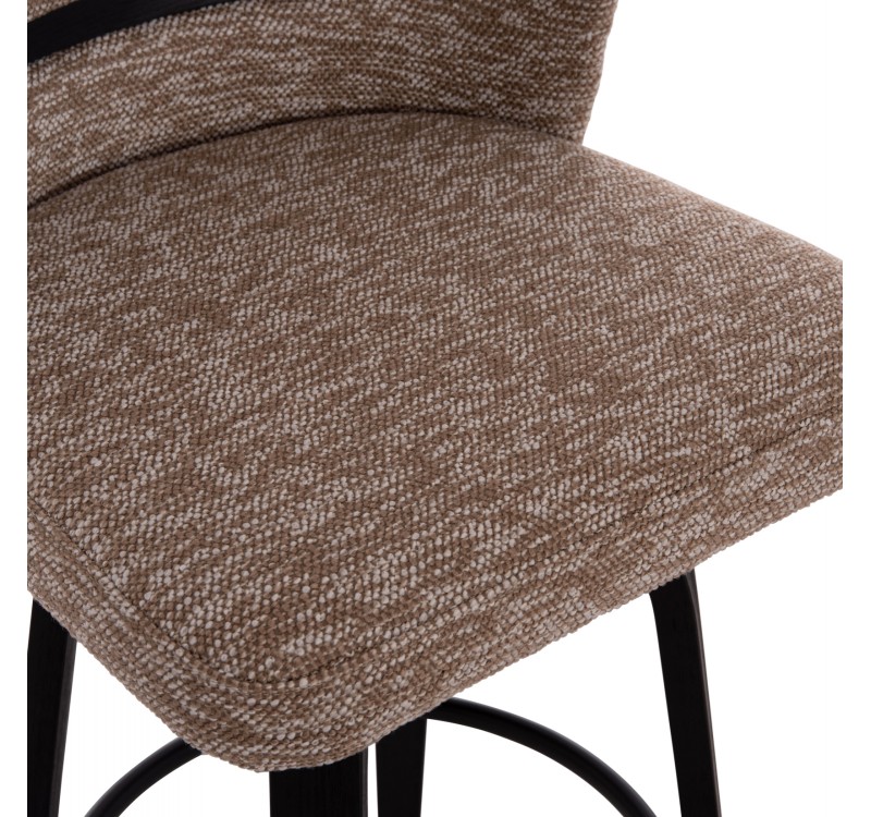 ΣΚΑΜΠΟ ΜΠΑΡ ΠΕΡΙΣΤΡΕΦΟΜΕΝΟ DEKKER HM18250.02 PLYWOOD ΜΑΥΡΟ--ΥΦΑΣΜΑ ΚΑΦΕ 48x54x96Υεκ.