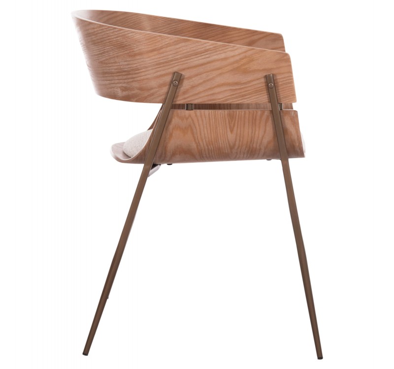 ΠΟΛΥΘΡΟΝΑ KRILL HM18254.01 PLYWOOD ΣΕ WHITEWASH--ΜΕΤΑΛΛΟ ΣΕ ΧΑΛΚΙΝΟ 55,5x55x72Υεκ.