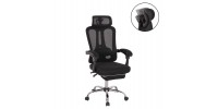 ΚΑΡΕΚΛΑ ΓΡΑΦΕΙΟΥ BARNET HM18258.01 ΜΑΥΡΟ MESH-ΜΑΥΡΟΣ ΣΚΕΛΕΤΟΣ NYLON 61x62x123Υ