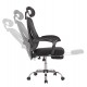 ΚΑΡΕΚΛΑ ΓΡΑΦΕΙΟΥ BARNET HM18258.01 ΜΑΥΡΟ MESH-ΜΑΥΡΟΣ ΣΚΕΛΕΤΟΣ NYLON 61x62x123Υ