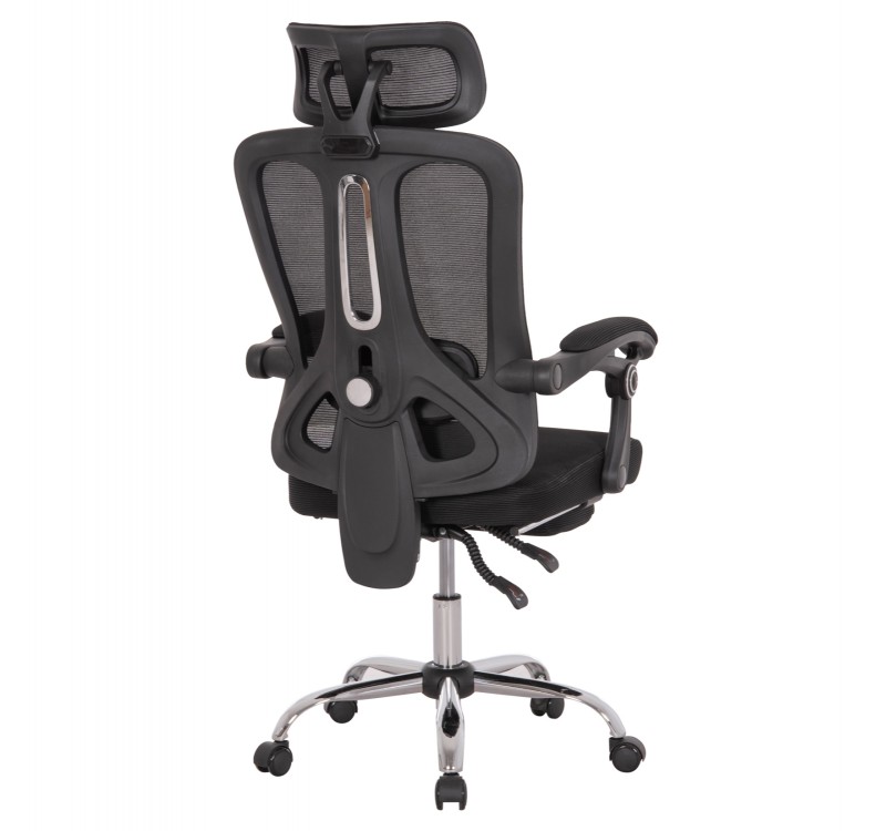 ΚΑΡΕΚΛΑ ΓΡΑΦΕΙΟΥ BARNET HM18258.01 ΜΑΥΡΟ MESH-ΜΑΥΡΟΣ ΣΚΕΛΕΤΟΣ NYLON 61x62x123Υ