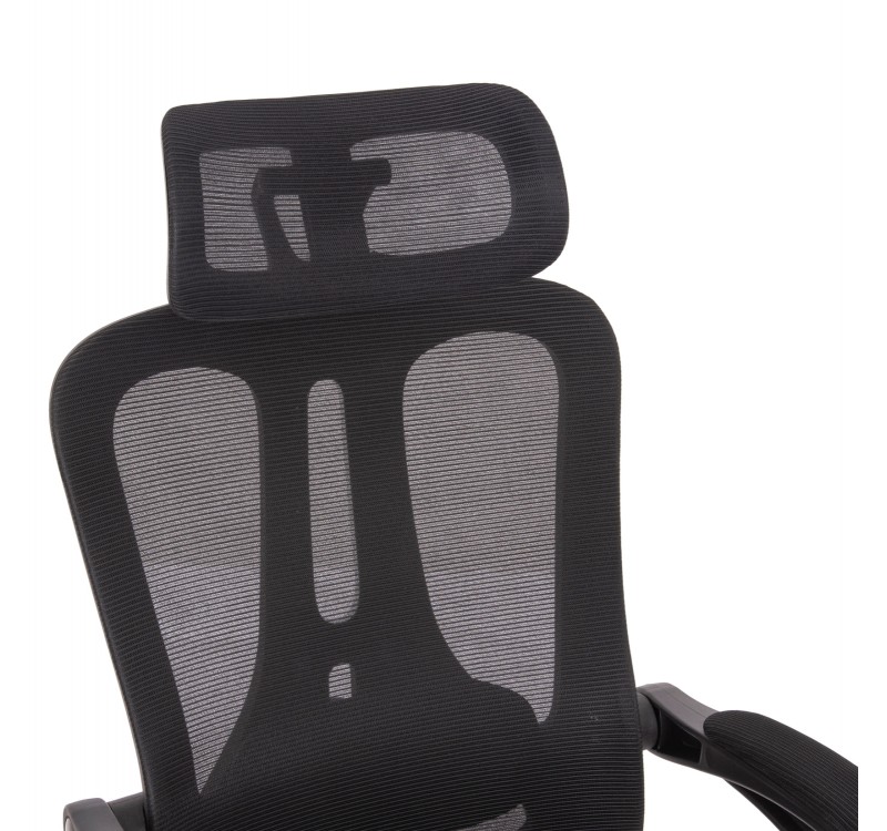 ΚΑΡΕΚΛΑ ΓΡΑΦΕΙΟΥ BARNET HM18258.01 ΜΑΥΡΟ MESH-ΜΑΥΡΟΣ ΣΚΕΛΕΤΟΣ NYLON 61x62x123Υ
