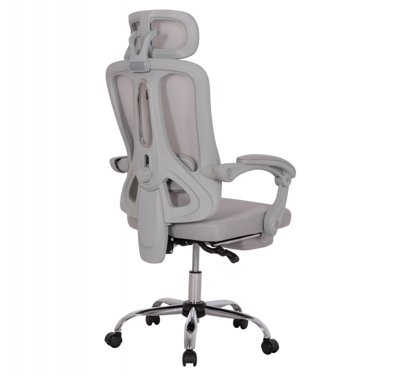 ΚΑΡΕΚΛΑ ΓΡΑΦΕΙΟΥ BARNET HM18258.02 ΓΚΡΙ MESH-ΓΚΡΙ ΣΚΕΛΕΤΟΣ NYLON 61x62x123Υ