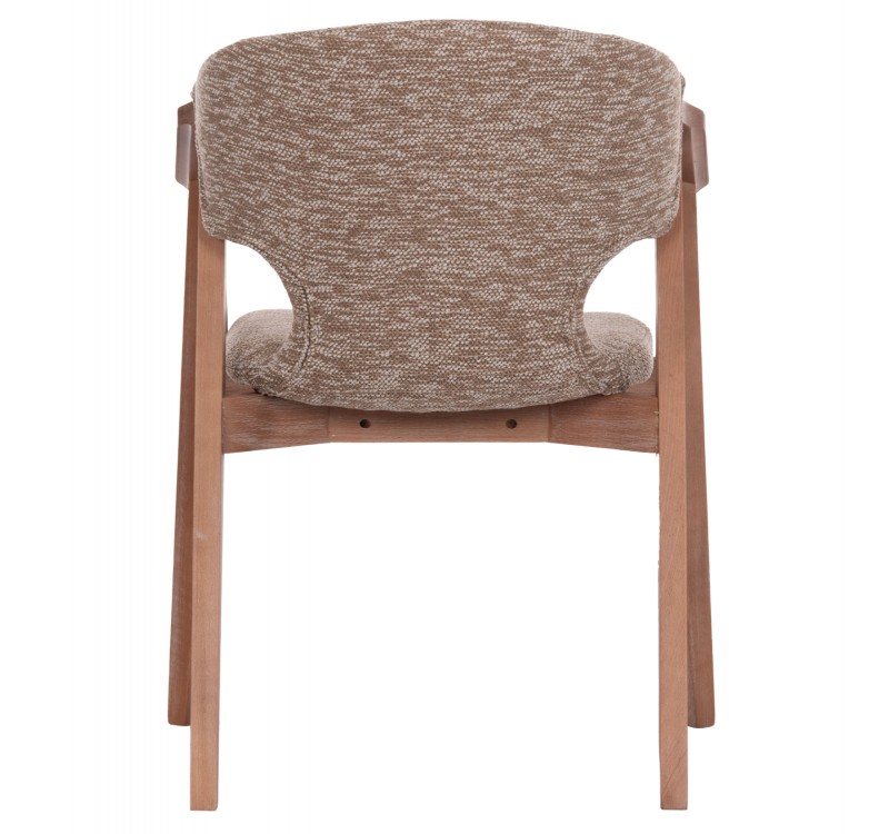 ΠΟΛΥΘΡΟΝΑ YEGER HM9995.03 ΞΥΛΟ ΟΞΙΑΣ ΣΕ WHITEWASH-ΚΑΦΕ ΥΦΑΣΜΑ 59x58x78Υεκ.