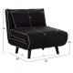 ΠΟΛΥΘΡΟΝΑ ΚΡΕΒΑΤΙ BRAXTON HM8425.03 ΜΑΥΡΟ ΥΦΑΣΜΑ 78x88x78Υεκ.