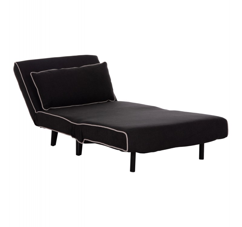 ΠΟΛΥΘΡΟΝΑ ΚΡΕΒΑΤΙ BRAXTON HM8425.03 ΜΑΥΡΟ ΥΦΑΣΜΑ 78x88x78Υεκ.