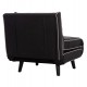 ΠΟΛΥΘΡΟΝΑ ΚΡΕΒΑΤΙ BRAXTON HM8425.03 ΜΑΥΡΟ ΥΦΑΣΜΑ 78x88x78Υεκ.