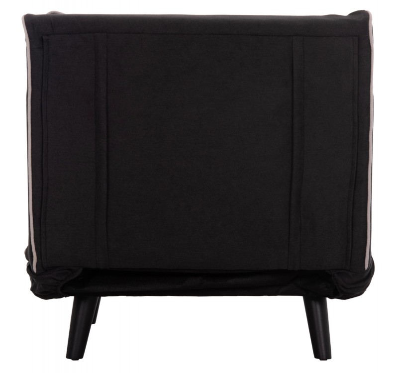 ΠΟΛΥΘΡΟΝΑ ΚΡΕΒΑΤΙ BRAXTON HM8425.03 ΜΑΥΡΟ ΥΦΑΣΜΑ 78x88x78Υεκ.