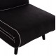 ΠΟΛΥΘΡΟΝΑ ΚΡΕΒΑΤΙ BRAXTON HM8425.03 ΜΑΥΡΟ ΥΦΑΣΜΑ 78x88x78Υεκ.