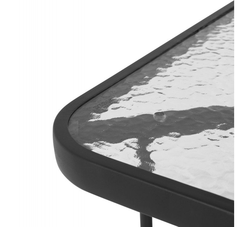 ΣΕΤ ΤΡΑΠΕΖΑΡΙΑΣ 5ΤΜΧ ADAM HM21219.01 ΚΑΡΕΚΛΕΣ ΜΕΤΑΛΛΙΚΕΣ & ΤΡΑΠΕΖΙ 110x60 ΜΑΥΡΟ