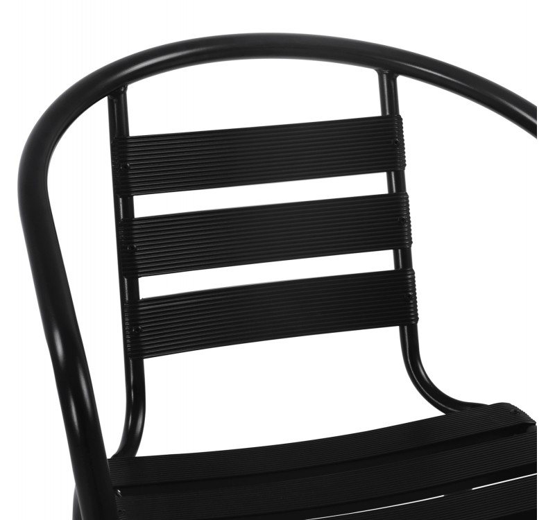 ΣΕΤ ΤΡΑΠΕΖΑΡΙΑΣ 5ΤΜΧ ADAM HM21220.03 ΚΑΡΕΚΛΕΣ ΜΕΤΑΛΛΙΚΕΣ & ΤΡΑΠΕΖΙ 110x60 ΜΑΥΡΟ