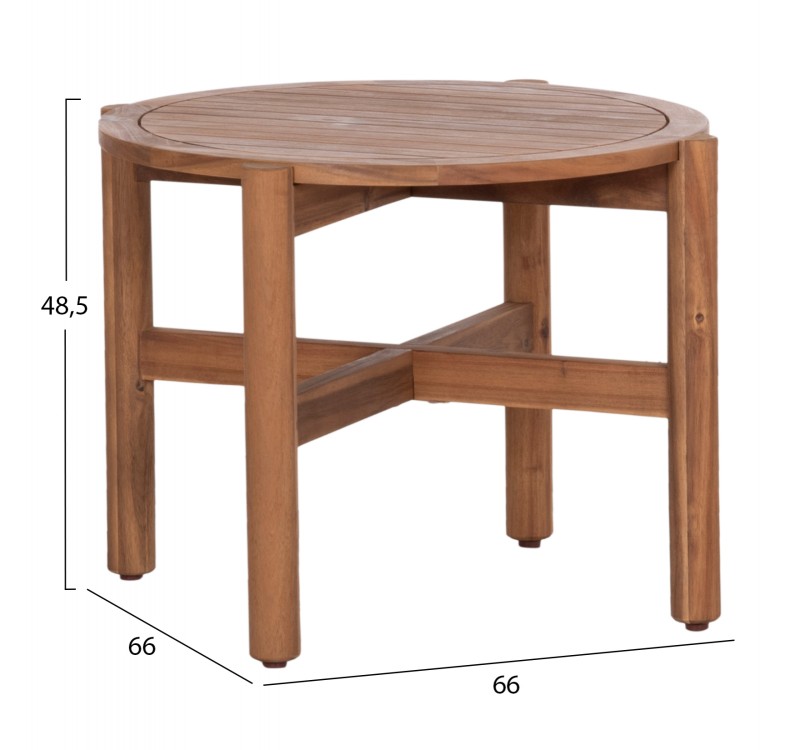 LOUNGE ΣΕΤ SANJI HM21214 ΤΡΑΠΕΖΙ & 2 ΠΟΛΥΘΡΟΝΕΣ--ΞΥΛΟ ΑΚΑΚΙΑΣ-ΑΛΟΥΜΙΝΙΟ-ΣΧΟΙΝΙ