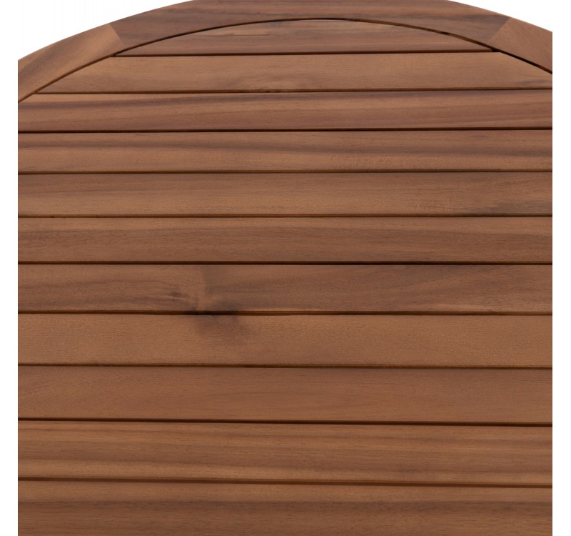 LOUNGE ΣΕΤ SANJI HM21214 ΤΡΑΠΕΖΙ & 2 ΠΟΛΥΘΡΟΝΕΣ--ΞΥΛΟ ΑΚΑΚΙΑΣ-ΑΛΟΥΜΙΝΙΟ-ΣΧΟΙΝΙ