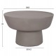ΤΡΑΠΕΖΙ ΣΑΛΟΝΙΟΥ PIRSON HM18155.03 FIBER CEMENT ΣΕ ΓΚΡΙ--Φ60x36Υεκ.