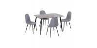 ΣΕΤ ΤΡΑΠΕΖΑΡΙΑΣ 5ΤΜΧ RAVEN HM21068.03 ΚΕΡΑΜΙΚΟ TOP ΓΚΡΙ ΜΑΡΜΑΡΟ--ΓΚΡΙ ΥΦΑΣΜΑ