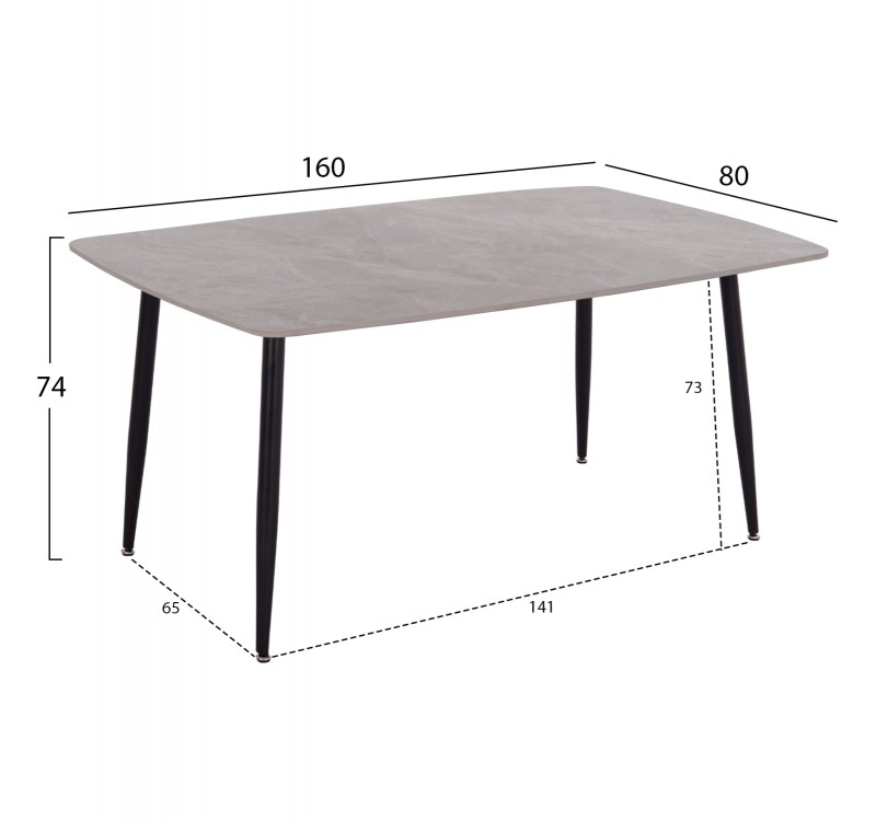 ΣΕΤ ΤΡΑΠΕΖΑΡΙΑΣ 7ΤΜΧ RAVEN HM21070.03 ΚΕΡΑΜΙΚΟ TOP--4 ΚΑΡΕΚΛΕΣ & 2 ΠΟΛΥΘΡΟΝΕΣ ΓΚΡΙ