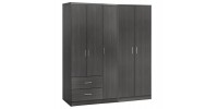 ΝΤΟΥΛΑΠΑ 5ΦΥΛΛΗ CAESAR HM21234.01 ΜΕΛΑΜΙΝΗ ΧΡΩΜΑ ZEBRANO 150x42.5x181Υεκ