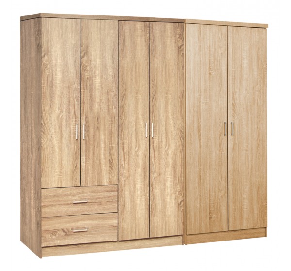 ΝΤΟΥΛΑΠΑ 6ΦΥΛΛΗ BLAKELY HM21235.02 ΜΕΛΑΜΙΝΗ ΧΡΩΜΑ SONAMA 201x43x181Υεκ