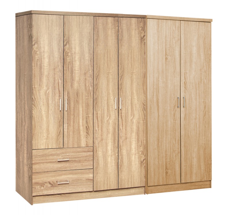 ΝΤΟΥΛΑΠΑ 6ΦΥΛΛΗ BLAKELY HM21235.02 ΜΕΛΑΜΙΝΗ ΧΡΩΜΑ SONAMA 201x43x181Υεκ