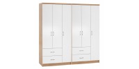 ΝΤΟΥΛΑΠΑ 6ΦΥΛΛΗ CAESAR HM21236.02 ΜΕΛΑΜΙΝΗ SONAMA & ΛΕΥΚΟ 180x42,5Χ181Υεκ.
