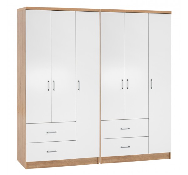ΝΤΟΥΛΑΠΑ 6ΦΥΛΛΗ CAESAR HM21236.02 ΜΕΛΑΜΙΝΗ SONAMA & ΛΕΥΚΟ 180x42,5Χ181Υεκ.