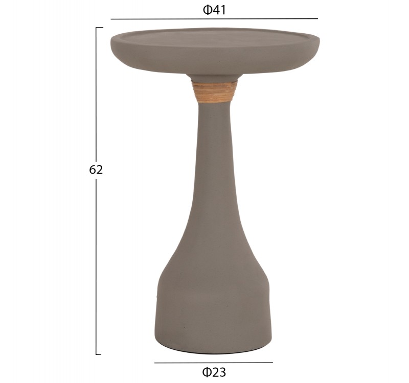 ΒΟΗΘΗΤΙΚΟ ΤΡΑΠΕΖΙ ΓΙΑ ΛΑΜΠΑΤΕΡ TORG HM18170.03 FIBER CEMENT ΓΚΡΙ Φ41x62Υεκ.