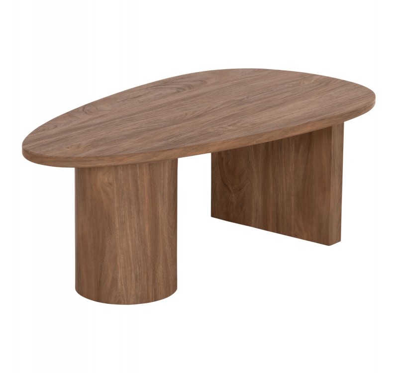 ΤΡΑΠΕΖΙ ΣΑΛΟΝΙΟΥ ΟΒΑΛ ALPER HM18327 MDF ΣΕ SONAMA ΧΡΩΜΑ 110x60x40Υεκ