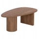 ΤΡΑΠΕΖΙ ΣΑΛΟΝΙΟΥ ΟΒΑΛ ALPER HM18327 MDF ΣΕ SONAMA ΧΡΩΜΑ 110x60x40Υεκ