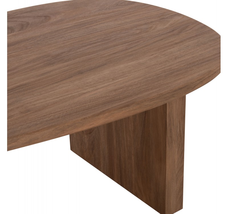 ΤΡΑΠΕΖΙ ΣΑΛΟΝΙΟΥ ΟΒΑΛ ALPER HM18327 MDF ΣΕ SONAMA ΧΡΩΜΑ 110x60x40Υεκ