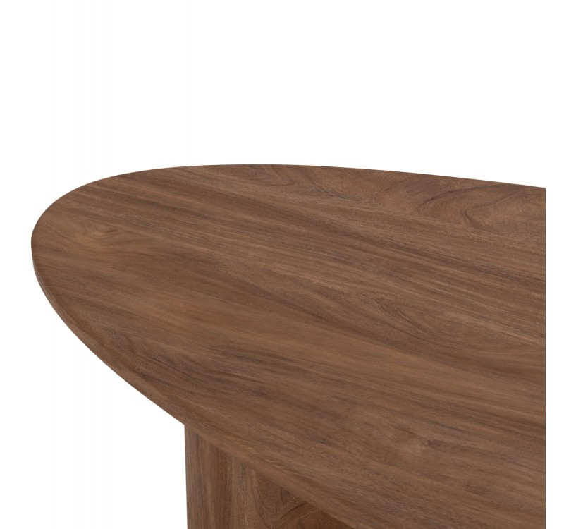 ΤΡΑΠΕΖΙ ΣΑΛΟΝΙΟΥ ΟΒΑΛ ALPER HM18327 MDF ΣΕ SONAMA ΧΡΩΜΑ 110x60x40Υεκ
