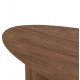 ΤΡΑΠΕΖΙ ΣΑΛΟΝΙΟΥ ΟΒΑΛ ALPER HM18327 MDF ΣΕ SONAMA ΧΡΩΜΑ 110x60x40Υεκ