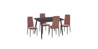 ΣΕΤ ΤΡΑΠΕΖΑΡΙΑΣ 5ΤΜΧ RAVEN HM21264.02 ΚΕΡΑΜΙΚΟ TOP ΜΑΥΡΟ ΜΑΡΜΑΡΟ--ΒΕΛΟΥΔΟ ΣΑΠΙΟ ΜΗΛΟ