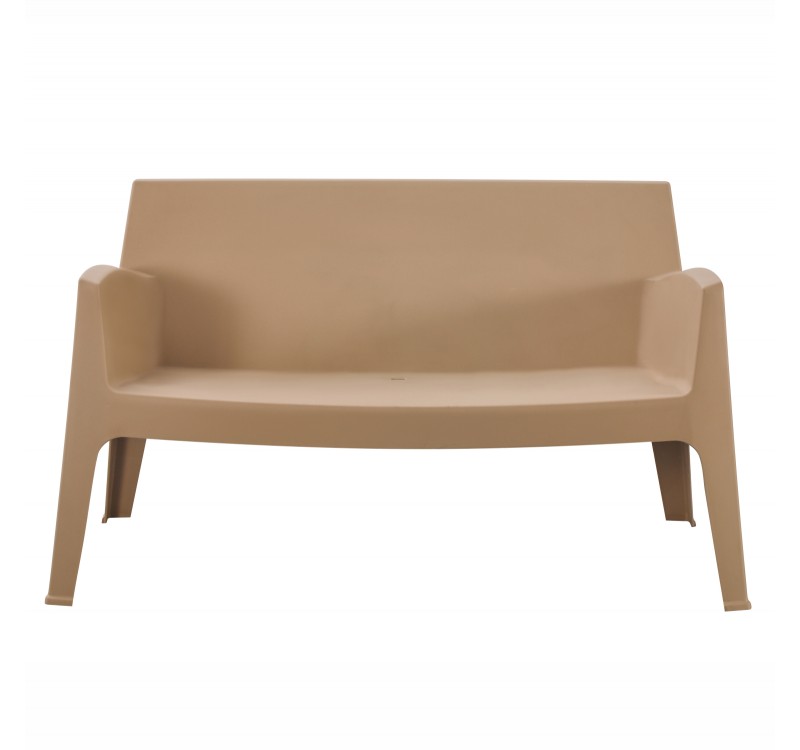 ΚΑΝΑΠΕΣ 2-ΘΕΣΙΟΣ ΠΟΛΥΠΡΟΠΥΛΕΝΙΟΥ SLEEK HM6366.03 ΧΡΩΜΑ ΚΑΠΟΥΤΣΙΝΟ 133x68x73Υεκ.