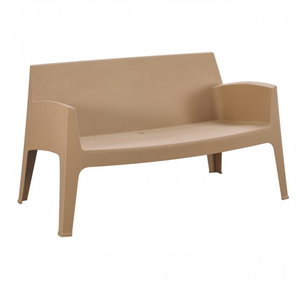 ΚΑΝΑΠΕΣ 2-ΘΕΣΙΟΣ ΠΟΛΥΠΡΟΠΥΛΕΝΙΟΥ SLEEK HM6366.03 ΧΡΩΜΑ ΚΑΠΟΥΤΣΙΝΟ 133x68x73Υεκ.