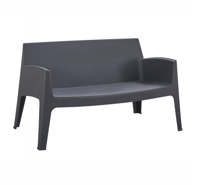 ΚΑΝΑΠΕΣ 2-ΘΕΣΙΟΣ ΠΟΛΥΠΡΟΠΥΛΕΝΙΟΥ SLEEK HM6366.10 ΧΡΩΜΑ ΓΚΡΙ 133x68x73Υεκ.