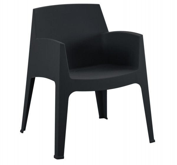 ΠΟΛΥΘΡΟΝΑ ΠΟΛΥΠΡΟΠΥΛΕΝΙΟΥ SLEEK HM6370.02 ΜΑΥΡΗ 68x63x82,5Υεκ.