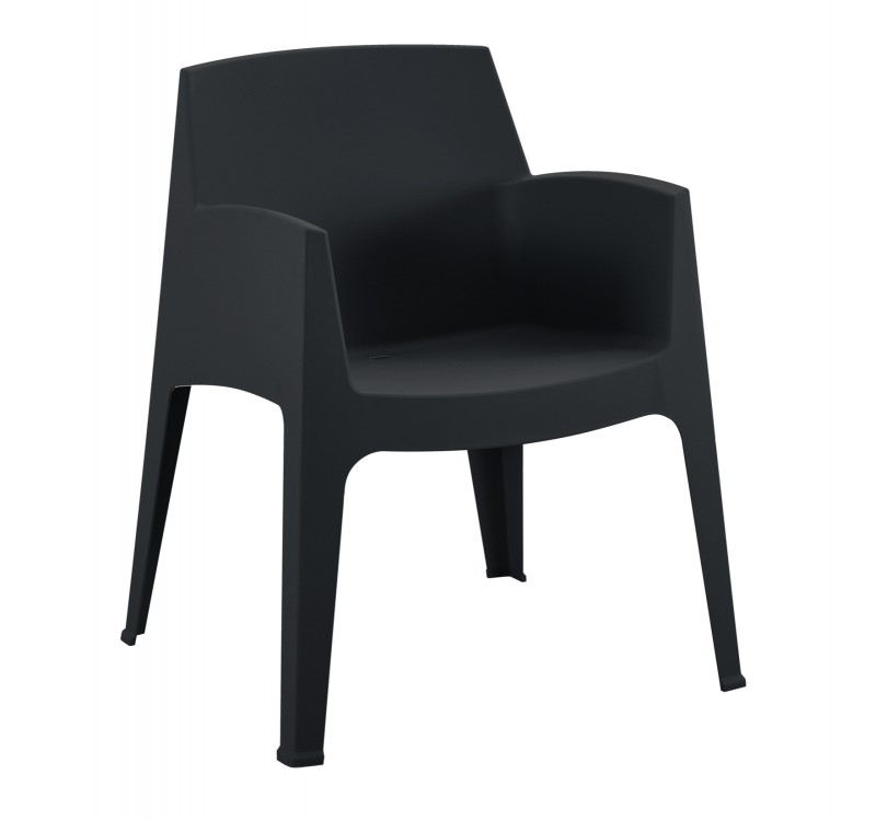 ΠΟΛΥΘΡΟΝΑ ΠΟΛΥΠΡΟΠΥΛΕΝΙΟΥ SLEEK HM6370.02 ΜΑΥΡΗ 68x63x82,5Υεκ.