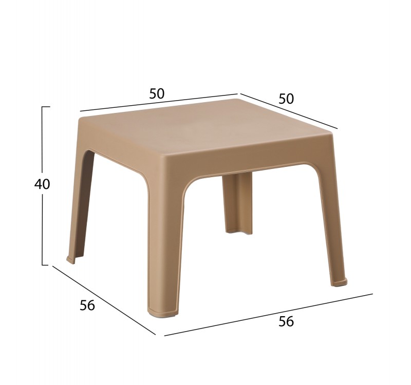 ΣΕΤ 3ΤΜΧ ΠΟΛΥΠΡΟΠΥΛΕΝΙΟΥ SLEEK HM21267.03 ΤΡΑΠΕΖΑΚΙ & 2 ΠΟΛΥΘΡΟΝΕΣ-ΚΑΠΟΥΤΣΙΝΟ