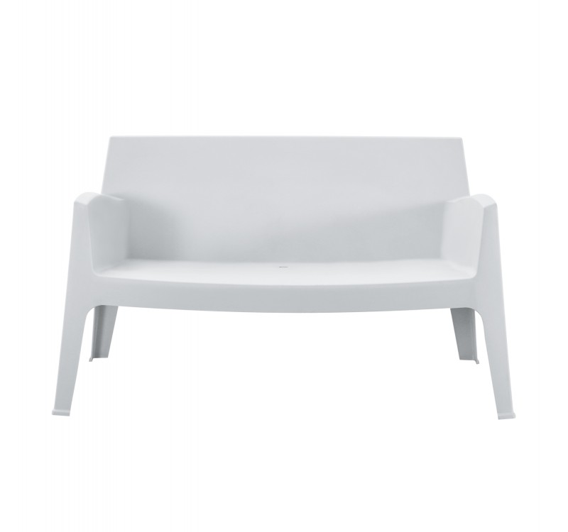 ΚΑΝΑΠΕΣ 2-ΘΕΣΙΟΣ ΠΟΛΥΠΡΟΠΥΛΕΝΙΟΥ SLEEK HM6366.01 ΧΡΩΜΑ ΛΕΥΚΟ 133x68x73Υεκ.