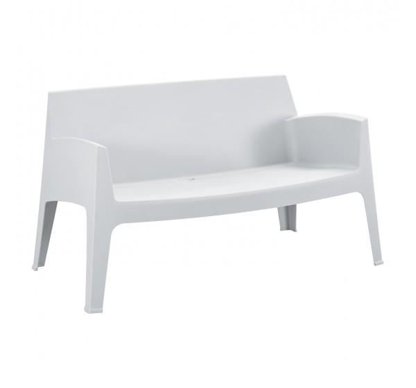 ΚΑΝΑΠΕΣ 2-ΘΕΣΙΟΣ ΠΟΛΥΠΡΟΠΥΛΕΝΙΟΥ SLEEK HM6366.01 ΧΡΩΜΑ ΛΕΥΚΟ 133x68x73Υεκ.