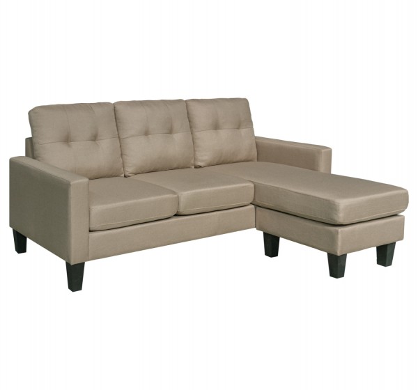 ΚΑΝΑΠΕΣ ΓΩΝΙΑ ΑΝΑΣΤΡΕΨΙΜΗ MEGGY HM3297.03 ΜΠΕΖ ΥΦΑΣΜΑ 184,5x129x86Yεκ.