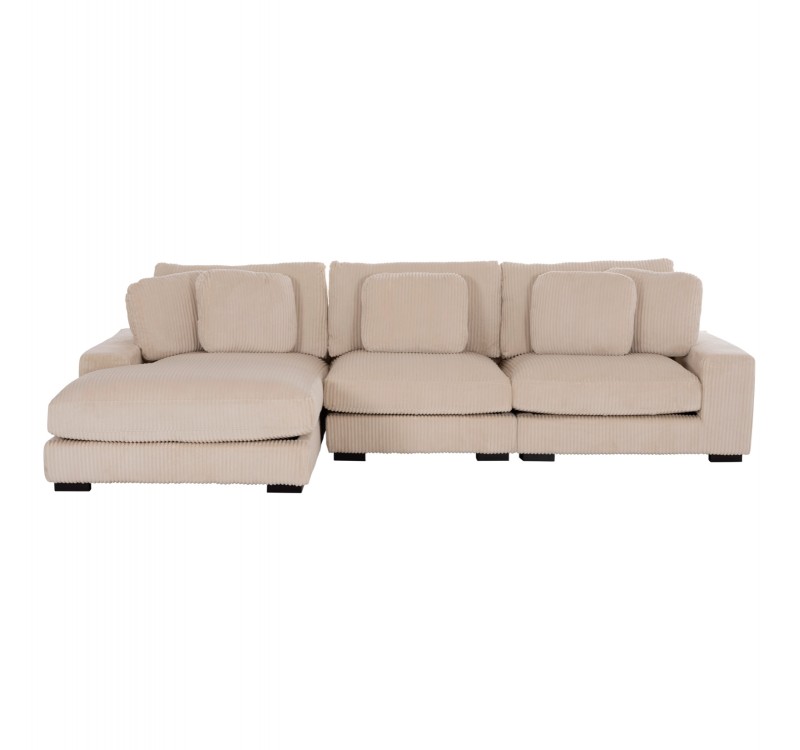 ΚΑΝΑΠΕΣ ΑΡΙΣΤΕΡΗ ΓΩΝΙΑ CRANFIELD HM3287.02L ΜΠΕΖ ΡΙΓΕ ΥΦΑΣΜΑ 315x167(γωνία)x67Υεκ.