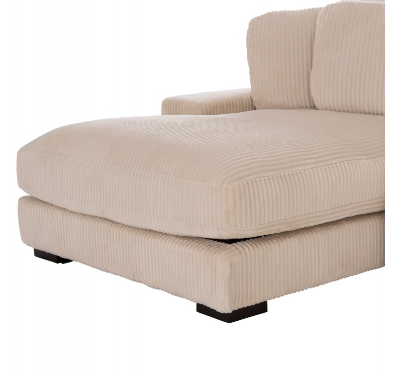ΚΑΝΑΠΕΣ ΑΡΙΣΤΕΡΗ ΓΩΝΙΑ CRANFIELD HM3287.02L ΜΠΕΖ ΡΙΓΕ ΥΦΑΣΜΑ 315x167(γωνία)x67Υεκ.