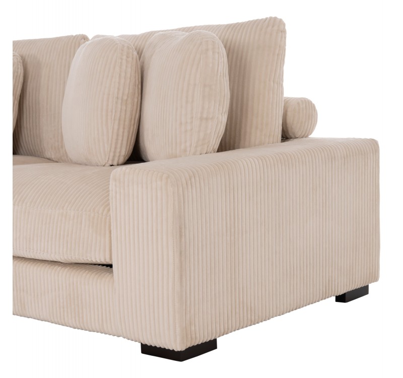 ΚΑΝΑΠΕΣ ΑΡΙΣΤΕΡΗ ΓΩΝΙΑ CRANFIELD HM3287.02L ΜΠΕΖ ΡΙΓΕ ΥΦΑΣΜΑ 315x167(γωνία)x67Υεκ.
