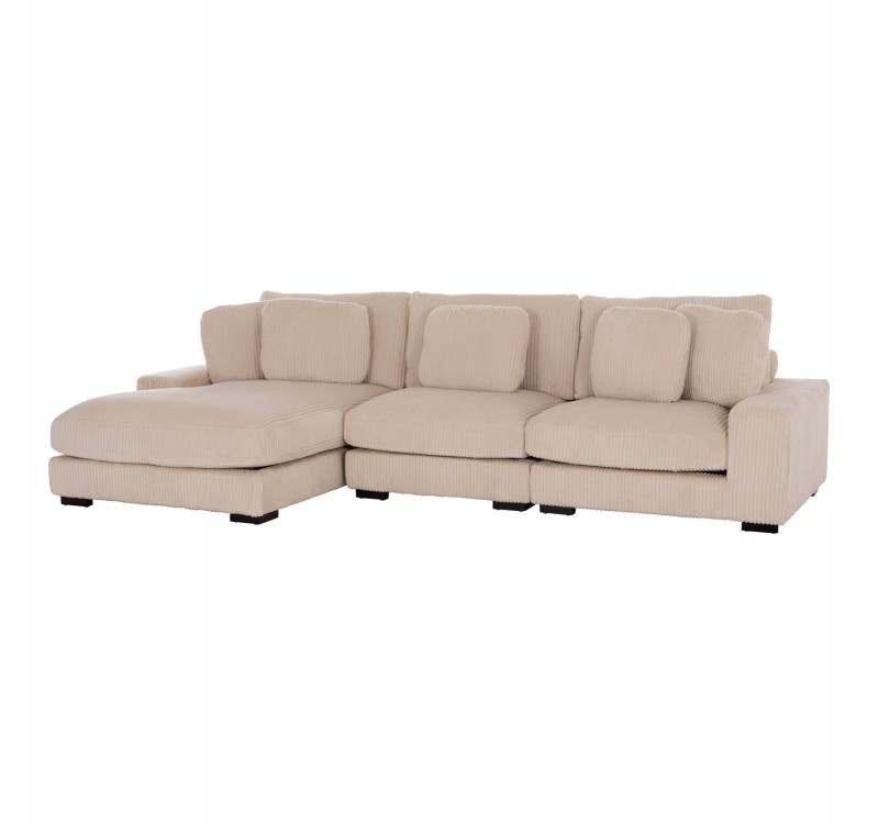 ΚΑΝΑΠΕΣ ΑΡΙΣΤΕΡΗ ΓΩΝΙΑ CRANFIELD HM3287.02L ΜΠΕΖ ΡΙΓΕ ΥΦΑΣΜΑ 315x167(γωνία)x67Υεκ.