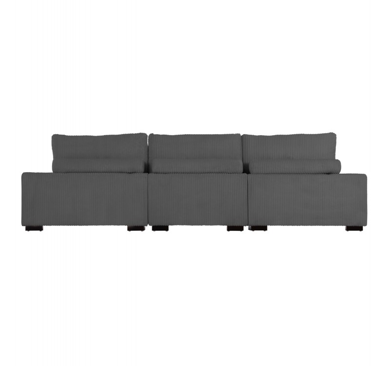 ΚΑΝΑΠΕΣ ΔΕΞΙΑ ΓΩΝΙΑ CRANFIELD HM3287.01R ΓΚΡΙ ΡΙΓΕ ΥΦΑΣΜΑ 315x167(γωνία)x67Υεκ.