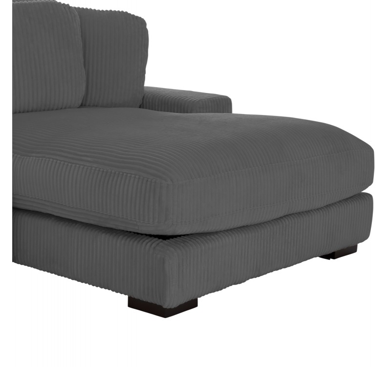 ΚΑΝΑΠΕΣ ΔΕΞΙΑ ΓΩΝΙΑ CRANFIELD HM3287.01R ΓΚΡΙ ΡΙΓΕ ΥΦΑΣΜΑ 315x167(γωνία)x67Υεκ.