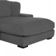 ΚΑΝΑΠΕΣ ΔΕΞΙΑ ΓΩΝΙΑ CRANFIELD HM3287.01R ΓΚΡΙ ΡΙΓΕ ΥΦΑΣΜΑ 315x167(γωνία)x67Υεκ.