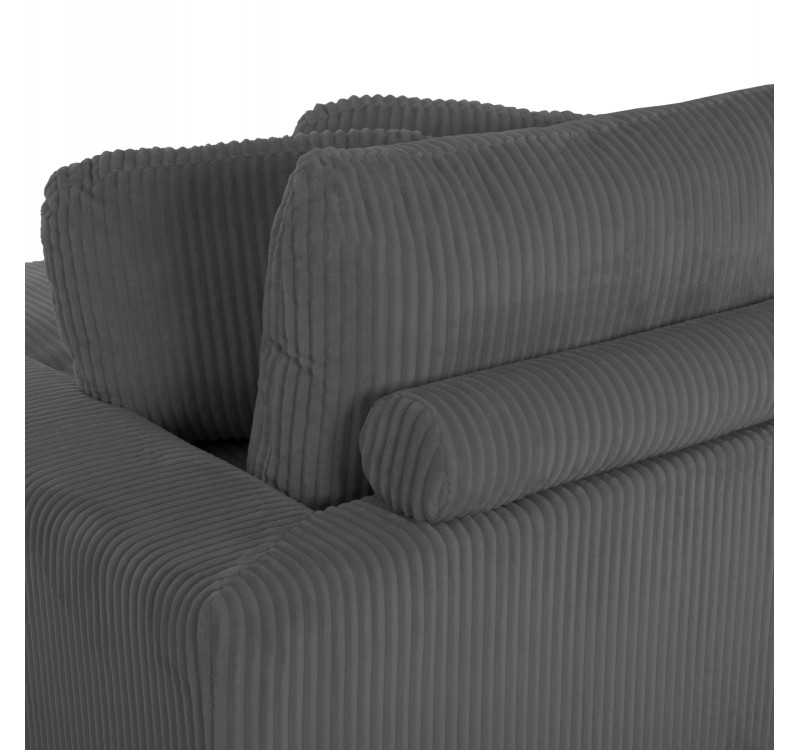 ΚΑΝΑΠΕΣ ΔΕΞΙΑ ΓΩΝΙΑ CRANFIELD HM3287.01R ΓΚΡΙ ΡΙΓΕ ΥΦΑΣΜΑ 315x167(γωνία)x67Υεκ.